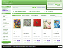 Tablet Screenshot of posterland.dk